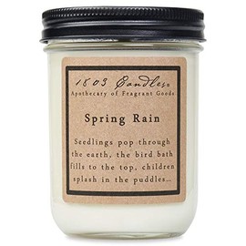 YOYOSO 1803 Candles - 14 oz. Jar Soy Candles - (Spring Rain)