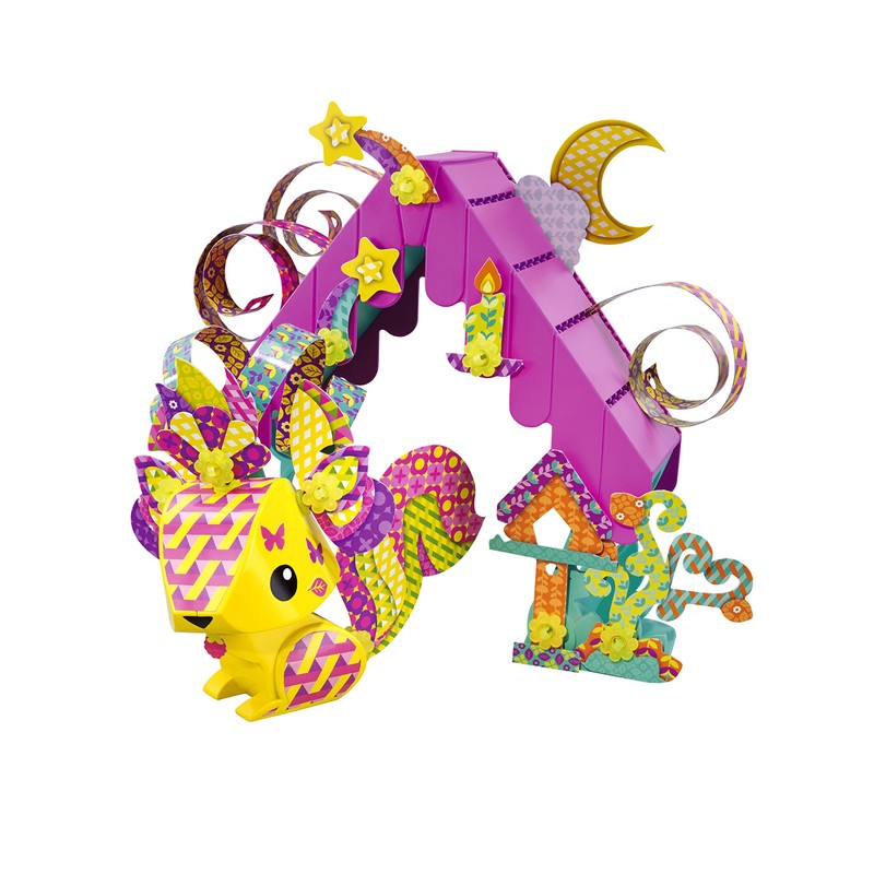 Mattel AmiGami BLV46 - Eichhörnchen mit Baumhaus Bastelset