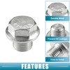 A ABSOPRO Universal Car Oil Drain Plug with Gasket Durable