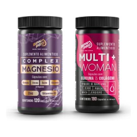 Combo Magnesio Complex + Multivitamínico Para Mujer Bpn Pro Sabor Sin sabor