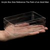 PATIKIL Acrylic Lid Box 15 x 10 x 5 cm