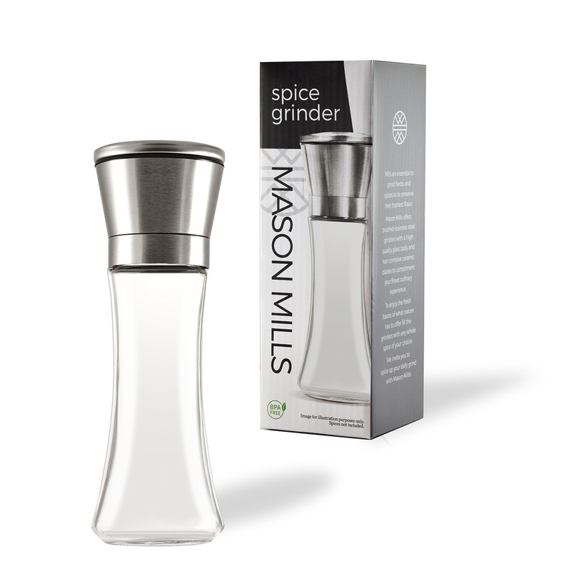 Mason Mills Stainless Steel Salt and Pepper Grinder - Single