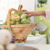 Dimono® Fruit Basket Bamboo Folding Basket, Fruit Bowl, Vegetable Bowl