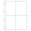 A4 Postcard Photograph Sleeves, 4 Pockets per Page - Acid