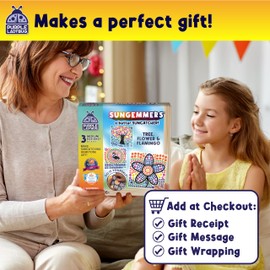 SUNGEMMERS Window Art Kids Crafts - Fun Arts and Crafts for Kids Ages 8-12 & Birthday Gifts for Girls 6 7 8 9 10 Year Old - Craft for Girls 8-12, Graduation Gifts for Kid 6-8 7-10, Toys for Ages 5-7