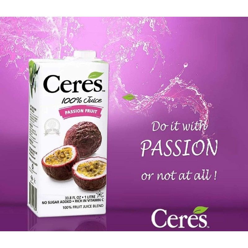 Ceres 100% All Natural Pure Fruit Juice Blend, Passion Fruit