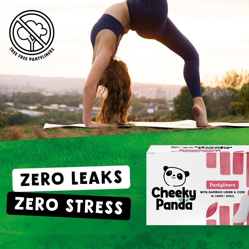 The Cheeky Panda Organic Pantyliners for Women – 18 Organic