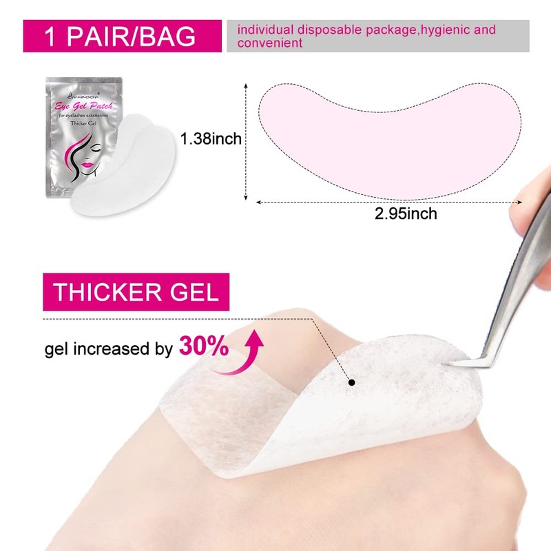 Lunamoon Eye Pads for Eyelash Extension Eyelash Pads Dyeing Eyelash