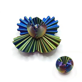 Izaequieo 3D Printed Gear Ball 3D Printed Toys Perfect for Stress and Anxiety Relaxin Desk Toy (Colorful Gradients)