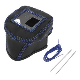 HEROFFIX Gear Shift Knob Cover Stick Shifting Handle Protector for Nissan Rogue 2021-2024 Black Blue Faux Leather 1 Pc Anti-Slip Car