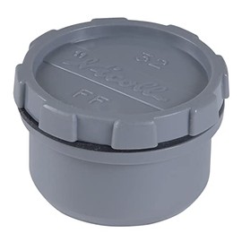 cyclingcolors Sealing Cap Made of PVC Plug Threaded Plug Cap Lid Pipe Sleeve Plug for Sink, Exhaust Opening, Water Outlet, 50 mm