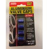 4X Blue Valve Caps Wheel Tyre Tire Stems Air Dust