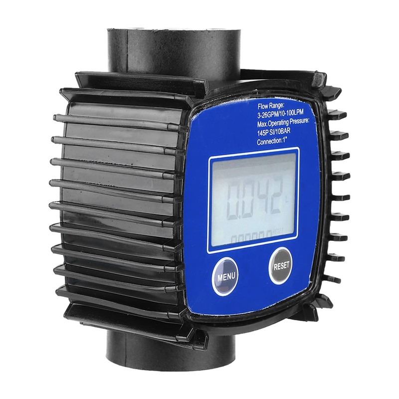 Water Flow Meter, Digital Display Fuel Transfer Flowmeter, Easy Installation