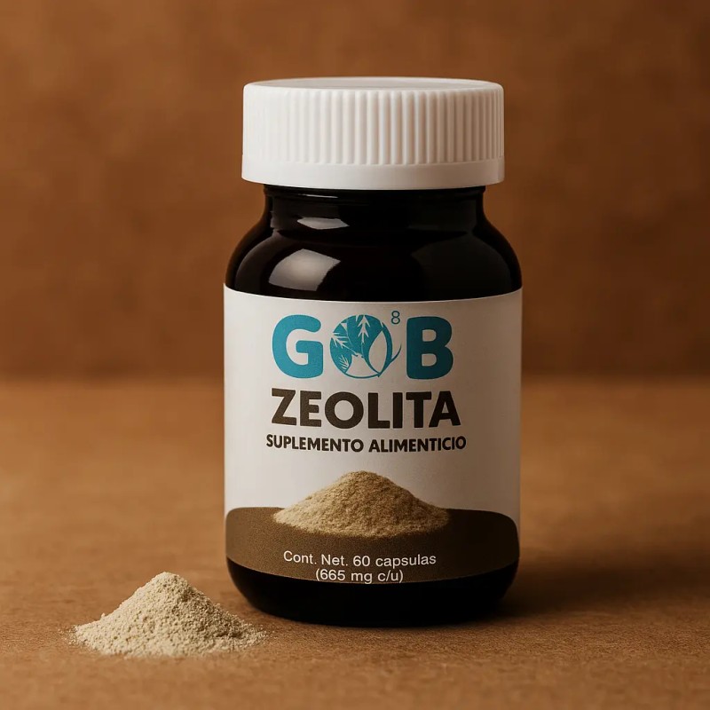 Zeolita Polvo Go3b Cápsulas Suplemento Alimenticio Sabor