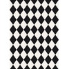 ARKIIKI 8x10 Washable Checkered Rugs for Bedroom, Black and White