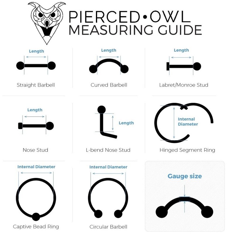 Pierced Owl 14G 316L Stainless Steel Imitation Pearl Navel Belly