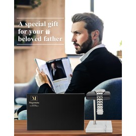 Watch Stand for Men Women Single, Watch Display Stand Holder, Single Watch Holder Watch Stand, Jewelry Stand, Black Marble Watch Stand Display for Watches, Bracelets, Watch Accessory