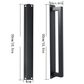 K10 Railgate Door Handle Carbon Steel Barn Warehouse Handle Closet Cabinet Handle