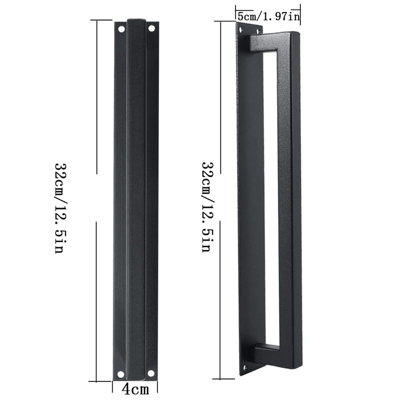 K10 Railgate Door Handle Carbon Steel Barn Warehouse Handle Closet