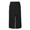 Velilla Long Apron with Opening and Pockets, Unisex, Adult, Black,