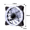 EZDIY-FAB 120mm PWM Blue PC Case Fan LED Ring Fan