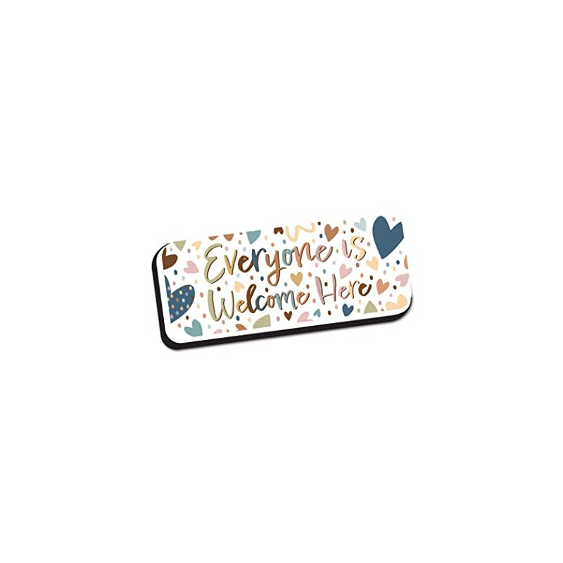 Ashley Productions Magnetic Whiteboard Eraser, Everyone is Welcome, 2" x