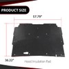 CROSSDESIGN Hood Insulation Pad 1/2" with Clips Compatible with Chevy