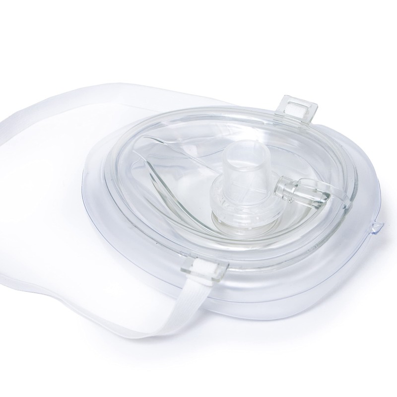 Primacare Medical Supplies RS-6845 Red CPR Mask Hard Plastic Carrying