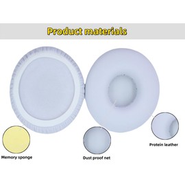 Xinyuekj E40BT Ear Pads Replacement Ear Pads Compatible with JBL Synchros E40 E40BT S400 S400BT T450 Ear Pads (White)