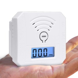 Wxaxyuii Carbon Monoxide Detector,Portable Smart CO Alarm with LCD Display and Sound Warning,CO Monitor Alarm Detector for Home、RV,Battery Powered