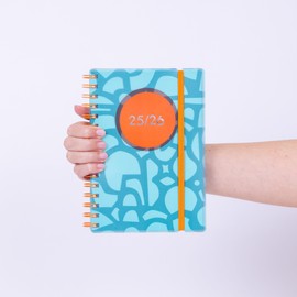 evelay 2025 2026 Diary A5 Page a Day Academic Mid Year Spiral Bound Planner Organiser for School Student Teacher (Green)