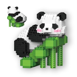 KAYSENSUK Panda Building Blocks, Panda Building Blocks, Building Block Sets, Mini Animals Building Blocks, Toy Kit, Cute Animal Toy Building Blocks, for Children from 6+ Years (Fubao Leite)