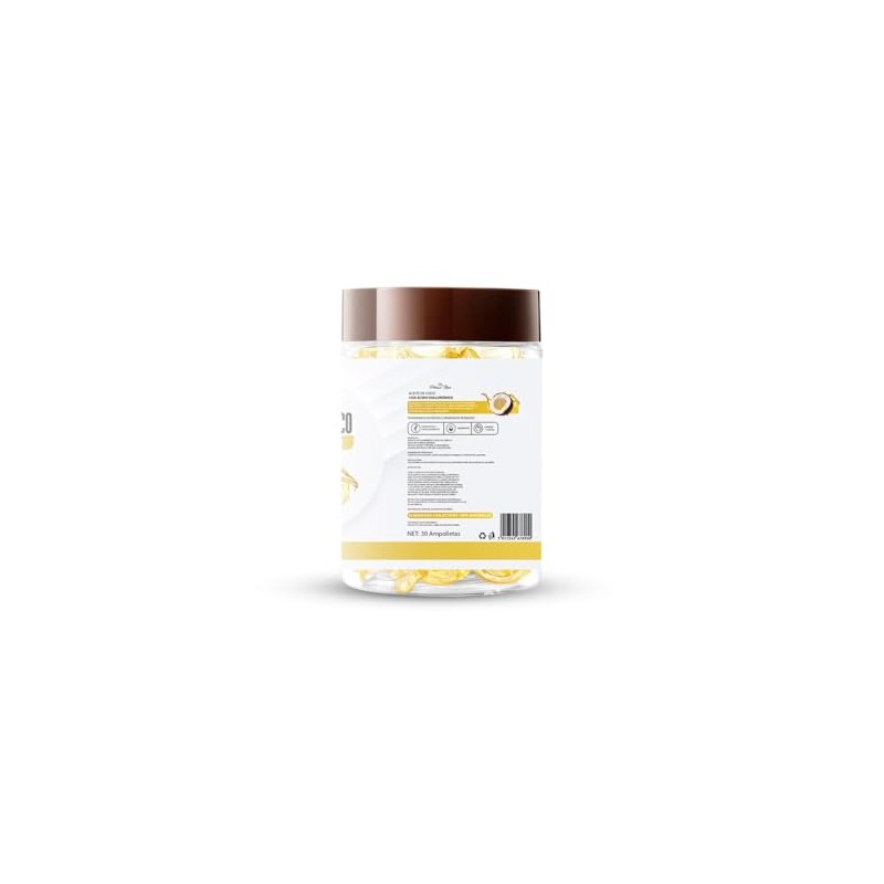 PLATINUMMAX Aceite de Coco con Ácido Hialurónico | 30 Ampolletas,