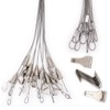INIBUD Picture Rail, Wire Hooks, Set of 10, Stainless Steel,
