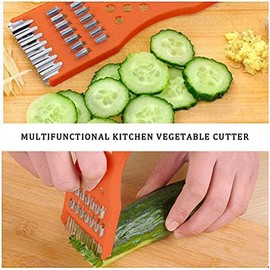 1 Piece Multifunctional Kitchen Fruit Vegetable Grater Potato Peeler Chopper 6.7 Inch Length