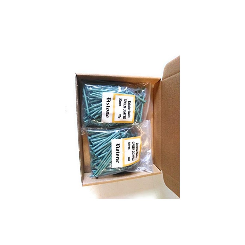 Astone Green Coated Exterior Nails (500g x 50mm)