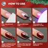 GLOSS Gel Nail Polish | Red Glitter 15ml 1 pcs