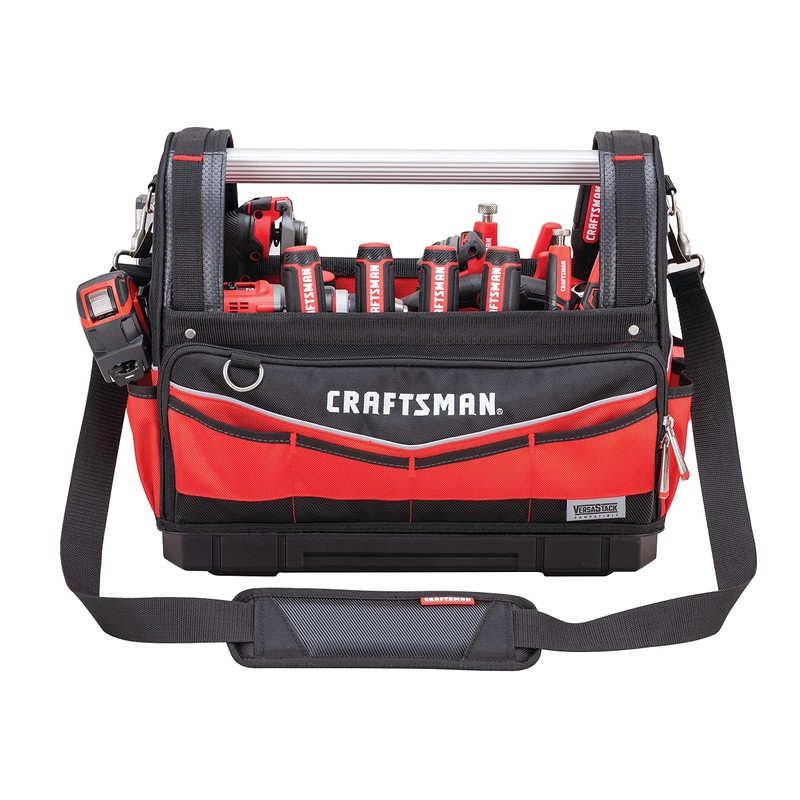 CRAFTSMAN VERSASTACK Heavy Duty Tool Bag, Waterproof Hard Bottom, 17"