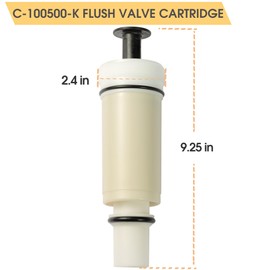 Upgraded C-100500-K C-100500-Kit Flush Valve Cartridge Assembly Kit for m-101526-f3 503 504 Series Duct Valve, 1 Pack