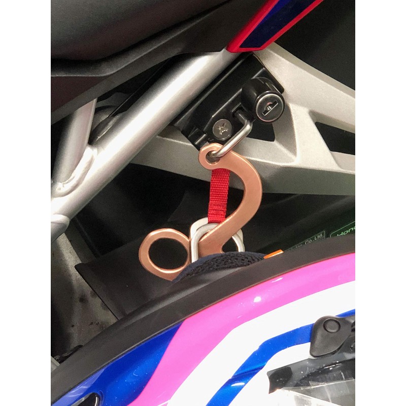Kijima P00052 Motorcycle Helmet Lock Holder Helllock Assist α Copper,