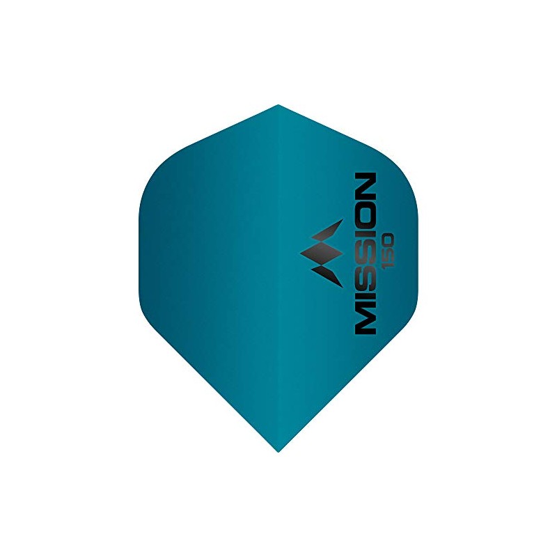 Mission Logo 150 Dart Flights 150 Micron Standard Blue -