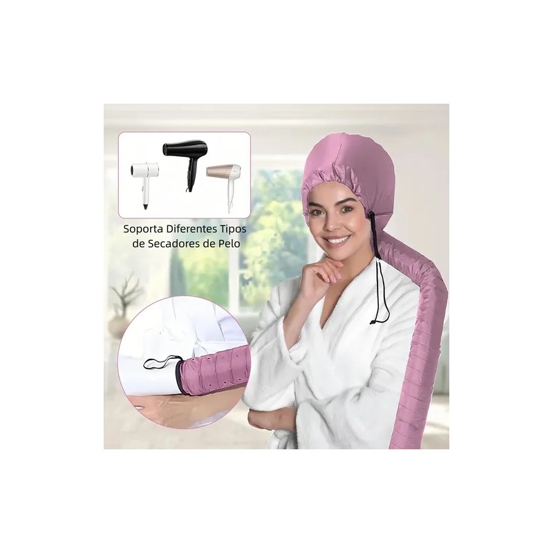 Secadora De Cabello Gorro Termico Pelo Calor Estilismo