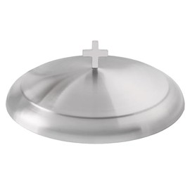 Mayur Exports Stainless Steel Premium Communion Trays Cover Holy Cup Tray Cover for Churches Communion Supplies (Silver Matte)