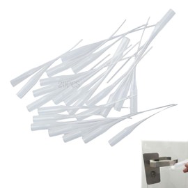 PandaHall Plastic Glue Micro Tips Glue Extender Applicator for Laboratory Dispensers Glue Dispenser Crafting Pack of 20