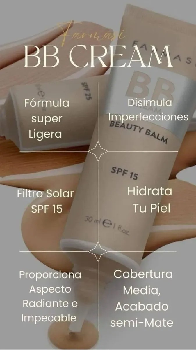 Bb Cream Maquillaje Farmasi Con Protector Solar Spf 15