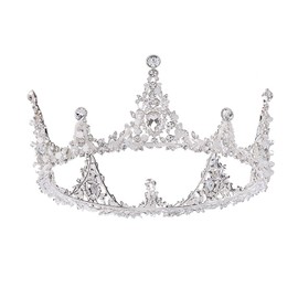 J's select Tiara, Crown, Hair Accessory, Hair Ornament, Wedding, Bride, Party, Rhinestone, Rhinestone