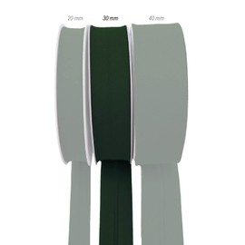 TEXTEX = 30mm Wide Bias Binding Tape. 50% Cotton and 50% Polyester. 10m Piece - (Green)