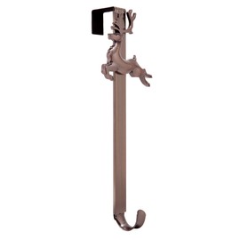 Haute Decor Adapt Adjustable Length Wreath Hanger with Removable Icon (Oil-Rubbed Bronze - Reindeer)