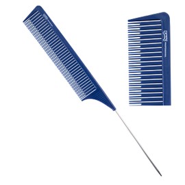 Ponik's - Highlight Comb for Balayage | Professional Hair Dye Comb | Special Highlight Comb for Dyeing | Antistatic Comb | Blue | 3D Tight
