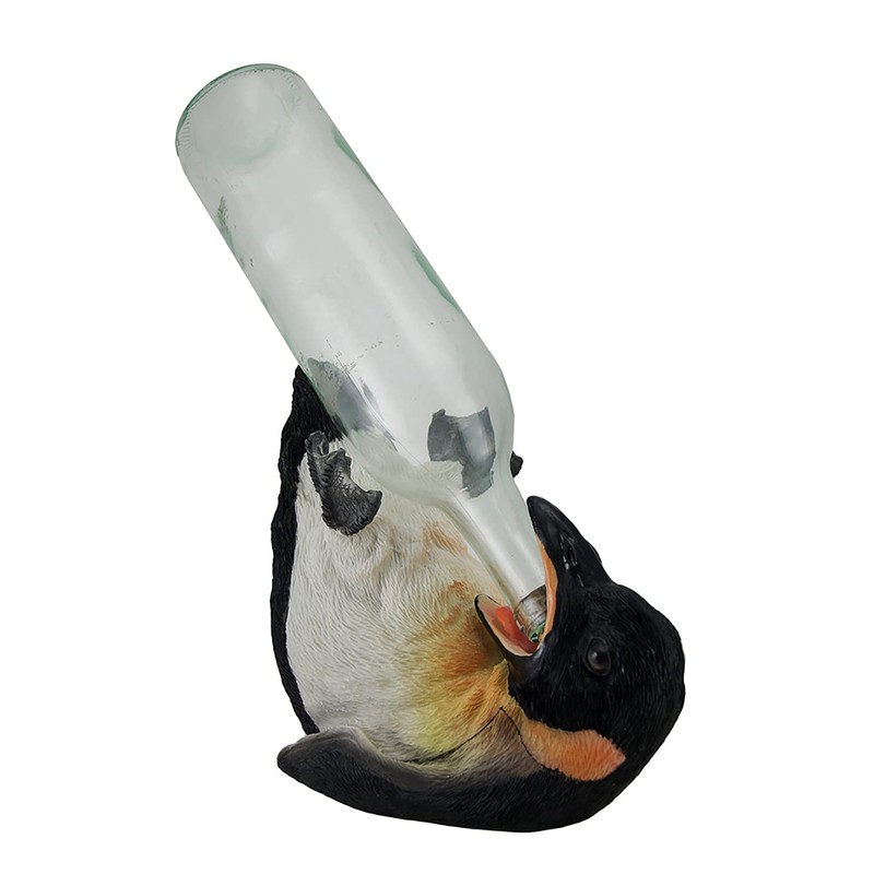 Zeckos Penguin Wine Bottle Holder